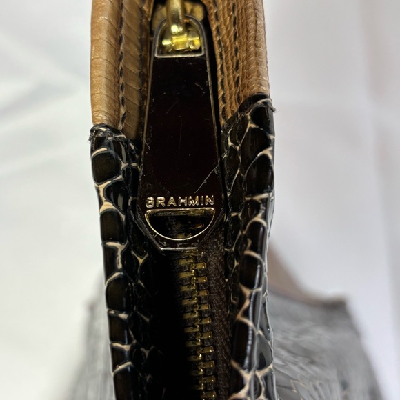 Brahmin Black and Brown Satchel - Picture 9 of 15